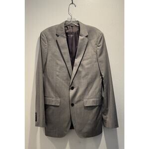 Bonobos Size 38L Super 110s Gray Slim Fit Blazer Wool Vitale Barberis Canonico